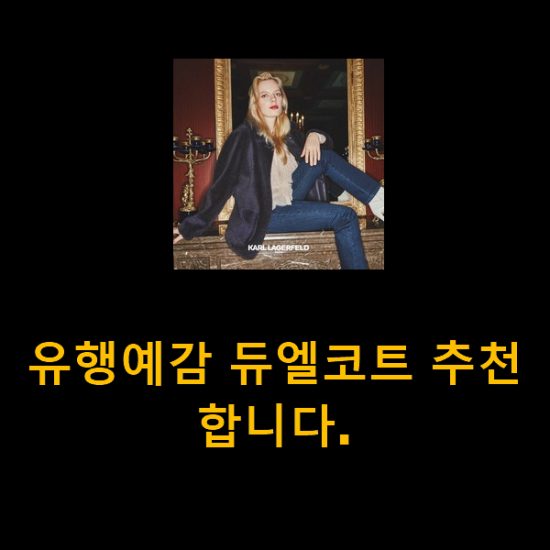 유행예감 듀엘코트 추천합니다. 유행예감 듀엘코트 추천합니다.