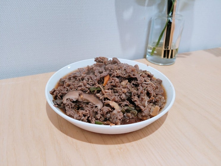  직장인간단요리 소들녘 소고기불고기 너무 맛있어요