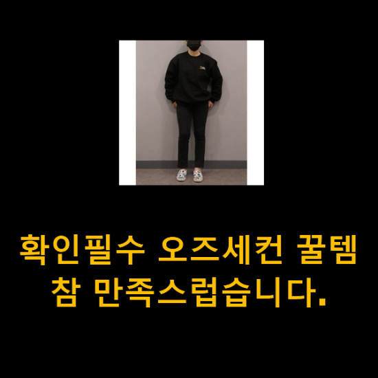 확인필수 오즈세컨 꿀템 참 만족스럽습니다.