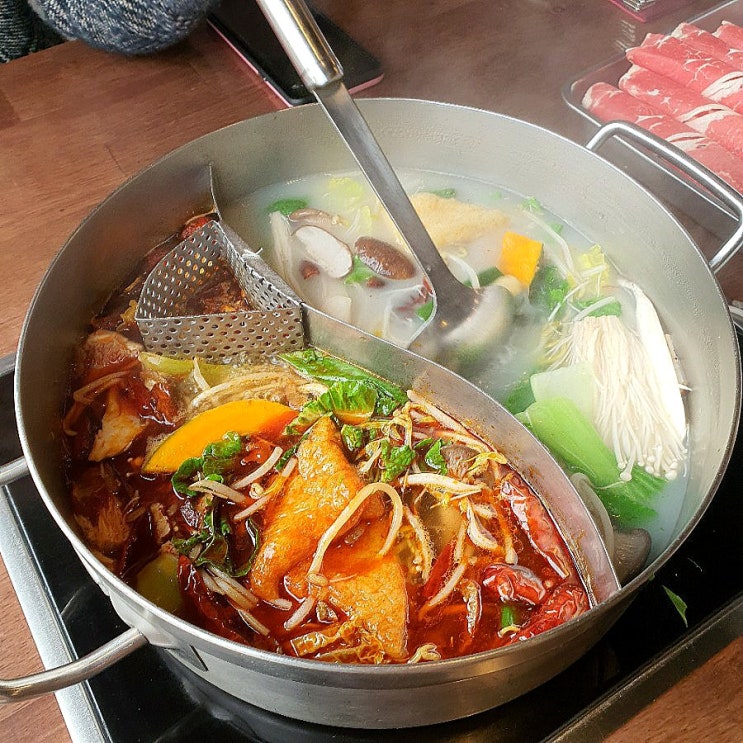  오목교 목동 훠궈야, 소고기 훠궈 런치 세트