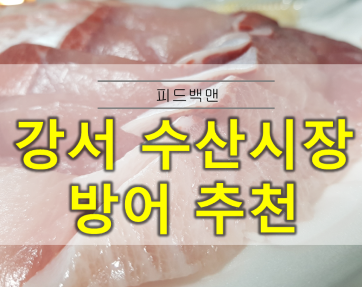  2020겨울 첫 방어 개시 : 강서수산시장 항구수산