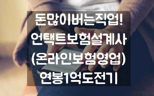  돈많이버는직업인 언택트보험설계사!재택근무로 500이상가능합니다. 광명,안산,구로주목