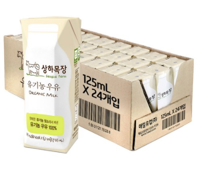  돌아기 상하목장유기농우유125 가 딱인이유!!