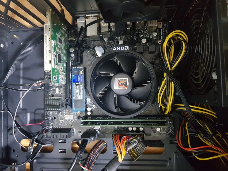  컴퓨터 업그레이드 완료. AMD 라이젠 4350G 최고네요.