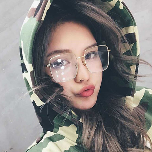  빅사이즈 사각 메탈 남녀공용 안경 이쁜아이