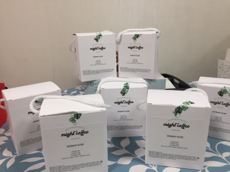  떡돌리기 대신 커피돌리기 사당동 마이트커피 드립백으로