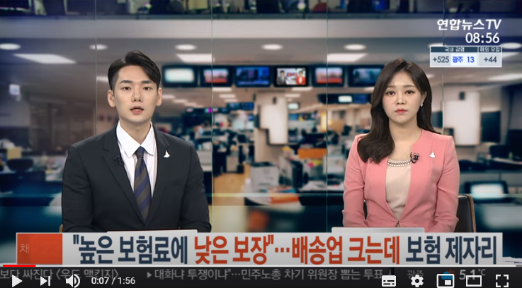 "높은 보험료에 낮은 보장"…배송업 크는데 보험 제자리 / 연합뉴스TV