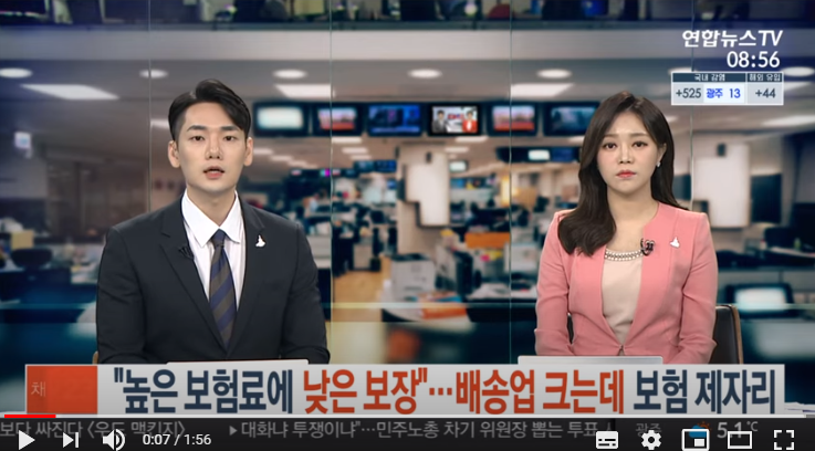 "높은 보험료에 낮은 보장"…배송업 크는데 보험 제자리 / 연합뉴스TV "높은 보험료에 낮은 보장"…배송업 크는데 보험 제자리 / 연합뉴스TV
