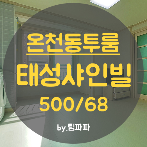  동래투룸 미남역투룸 소형아파트급 태성샤인빌 월세