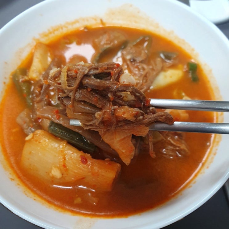  CJ 비비고 육개장 : 비비고 왕 교자 넣고 끓여 맛있고 간단하게 한 끼 해결
