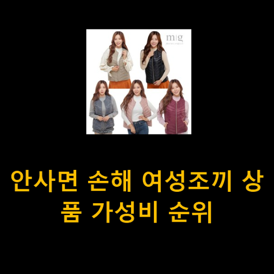 안사면 손해 여성조끼 상품 가성비 순위 안사면 손해 여성조끼 상품 가성비 순위