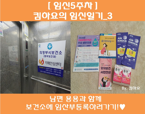  [임신5주차_임신일기] 보건소에 임산부등록하기!(보건소임신주수별지원)