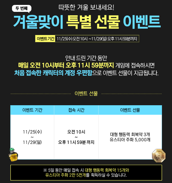 트라하 겨울맞이 출석 이벤트 4개 소개 트라하 겨울맞이 출석 이벤트 4개 소개
