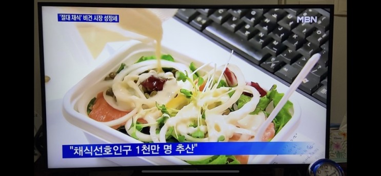 MBN 종합뉴스에서 국내 채식선호인구가 1천만 명이라고!