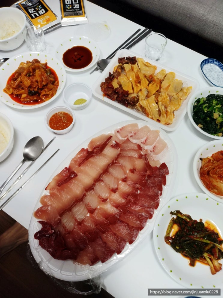  서수원 고색동 권선구청 근처 횟집 <입안에 바다 활어직판장> 대방어회 포장