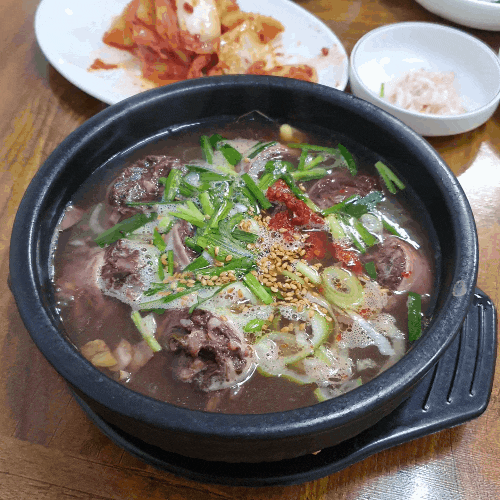  광주 송정역 영명국밥 암뽕순대 국밥 한 그릇