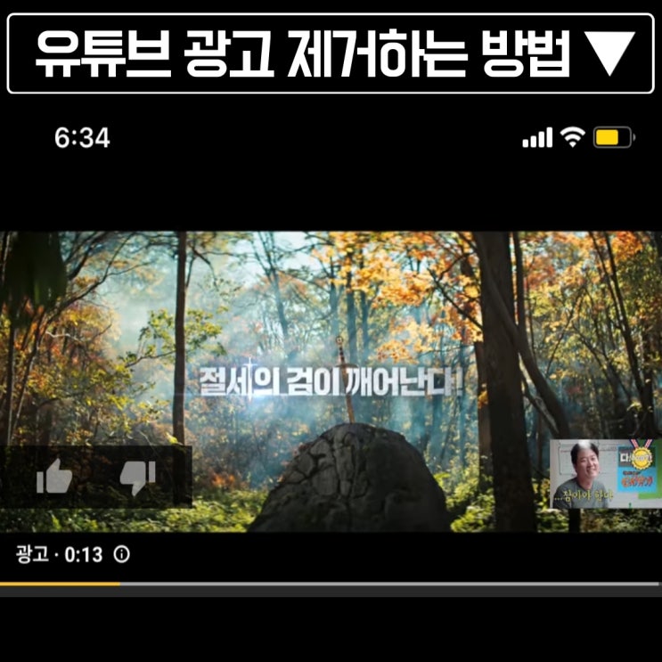  아이폰 휴대폰에서 유튜브 광고 제거 하는 초 간단한 방법