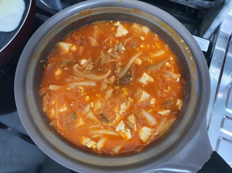  [초보요리]두부참치김치찌개(feat.동원양반김치찌개)