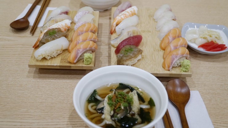  연남동 스시맛집 모듬스시 세트로맛보기 : 스시지현