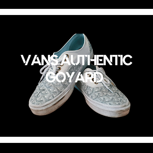  [니돈니산]반스 어센틱 화이트 고야드 커스텀 (VANS AUTHENTIC GOYARD)