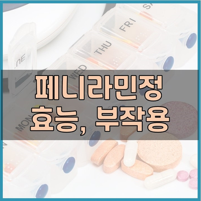 페니라민정 부작용과 항히스타민제 효능