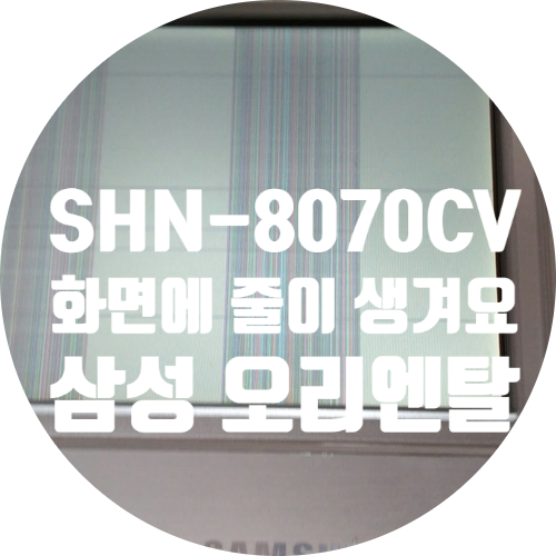  청주 홈오토메이션 수리 / 창원 노블파크 아파트 삼성 오리엔탈 종합전자 서울통신 SHN-8070CV 화면 줄 생기고 하얗게 나오는 고장 수리