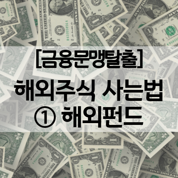 해외주식 사는법 - ① 해외펀드 세금과 매도 타이밍을 고려한다면 어떤 상품이 좋을까?