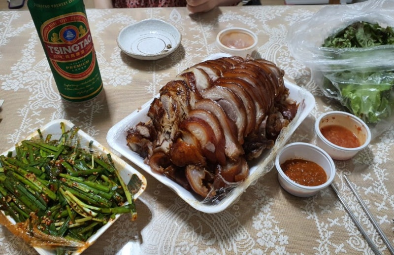 마천시장맛집 / 마천동 노란앞치마의집 족발 맛집!