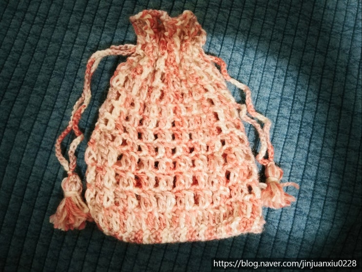  [diy]코바늘로 처음 만들어본 작은 파우치