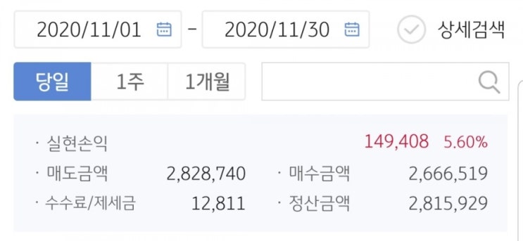  11월 주식 수익 인증(feat.한국기업평가)