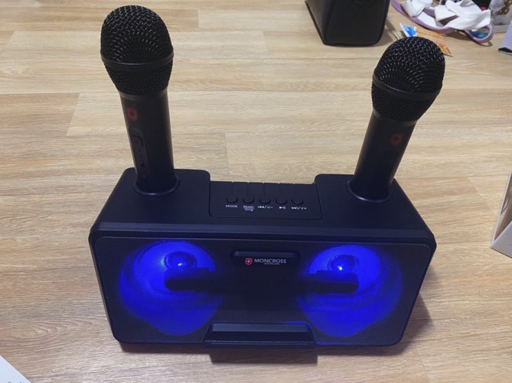  몽크로스 듀얼 노래방 마이크 블루투스: 노래방이 필요가 없어요