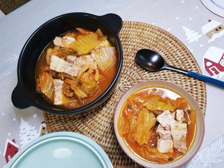 닭가슴살 미역국/ 백종원 김치찌개 끓이기