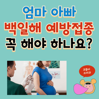  엄마 아빠 백일해 예방접종 꼭 해야 하나요?(남편, 임산부 백일해 주사, 부스트릭스)