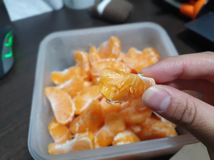  귤 얼려먹기 아이스크림보다 맛있는 얼린 귤!