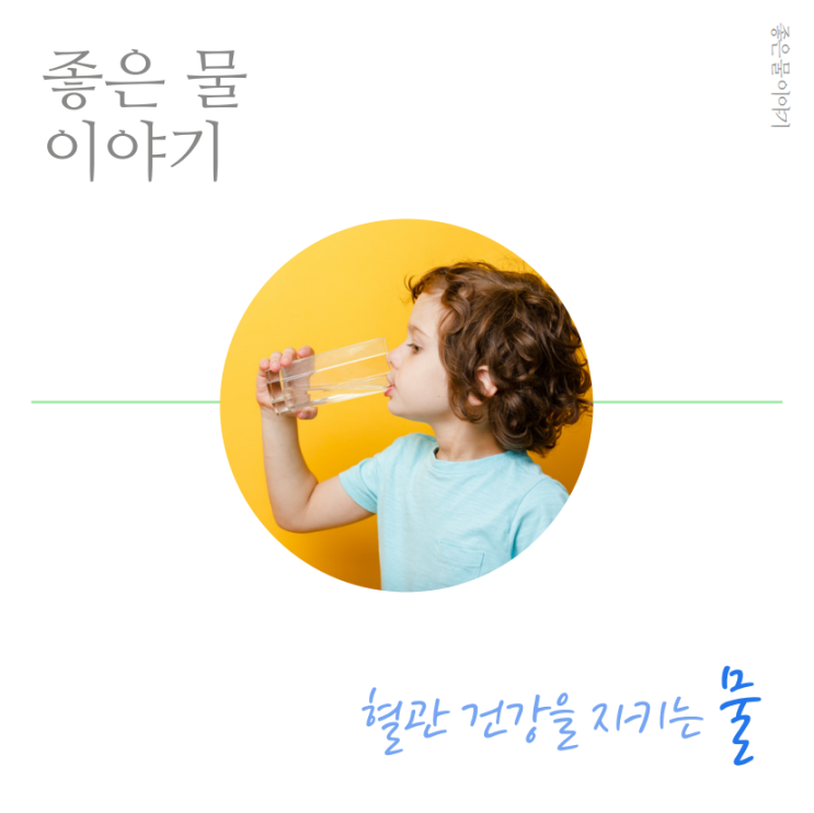  좋은 물 이야기 – 혈관 건강을 지키는 물!(암웨이 정수기 이스프링)