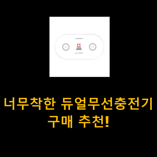 너무착한 듀얼무선충전기 구매 추천! 너무착한 듀얼무선충전기 구매 추천!