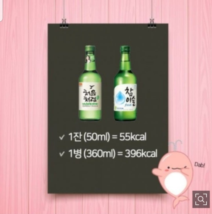  소주 한병 칼로리 얼마?