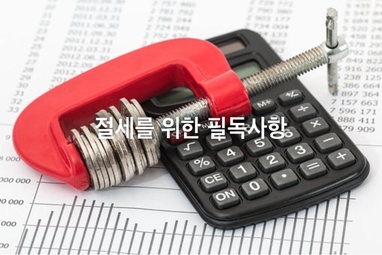  절세를 위한 필독사항