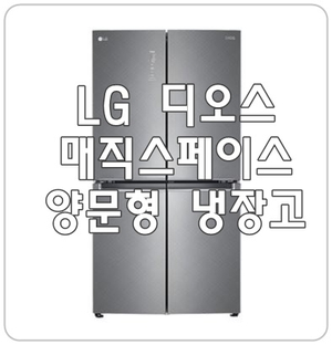 LG 디오스 매직스페이스 양문형 냉장고 F873SN35E