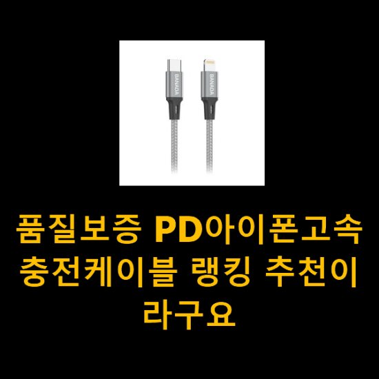 품질보증 PD아이폰고속충전케이블 랭킹 추천이라구요