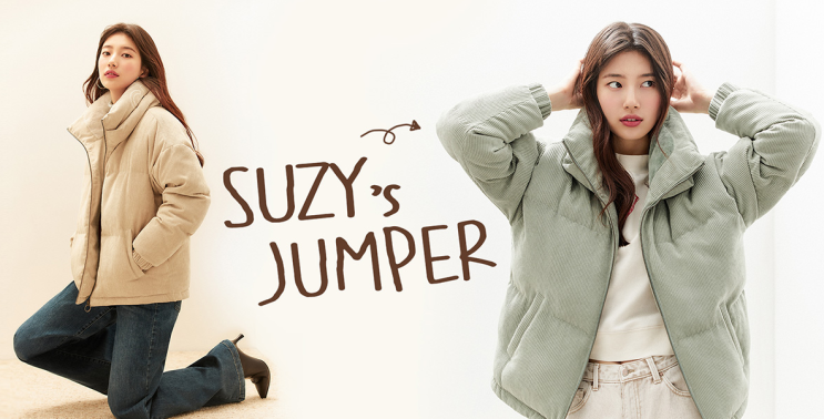  게스 수지 숏패딩 할인중! 코듀로이 패딩 너무 예쁨
