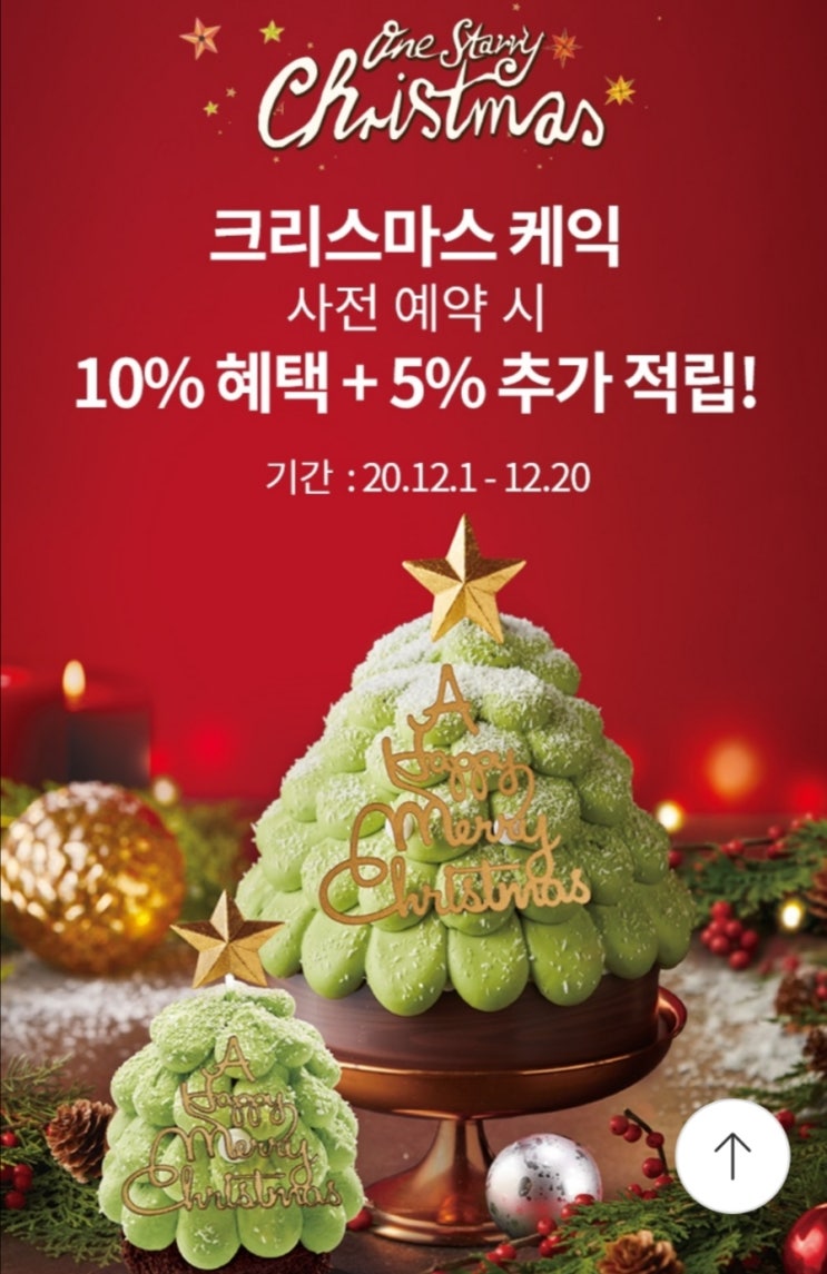  크리스마스케이크 예약: 파리크라상