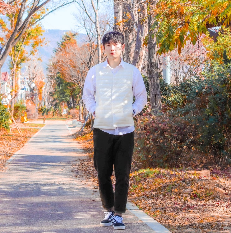  데일리룩 효자 아이템 탑텐 경량패딩 조끼