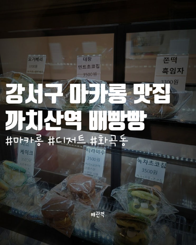  까치산역 마카롱 맛집, 배빵빵 가격도 착해요