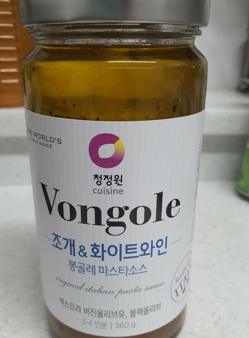 청정원 봉골레 파스타 소스 리뷰