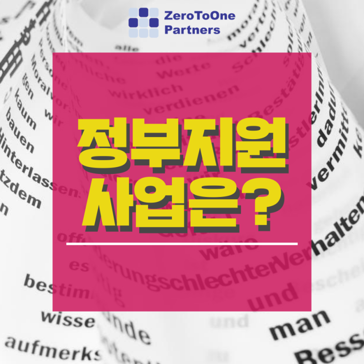  [정책자금 시리즈 1] 정부지원사업은?
