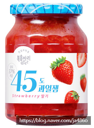 복음자리 45도 과일잼 / 딸기 / 350g / 1개