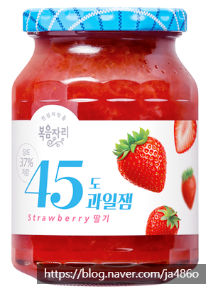  복음자리 45도 과일잼 / 딸기 / 350g / 1개