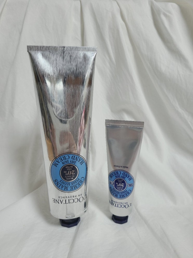  록시땅 시어 드라이 스킨 핸드크림 30ml vs 150ml 비교 후기