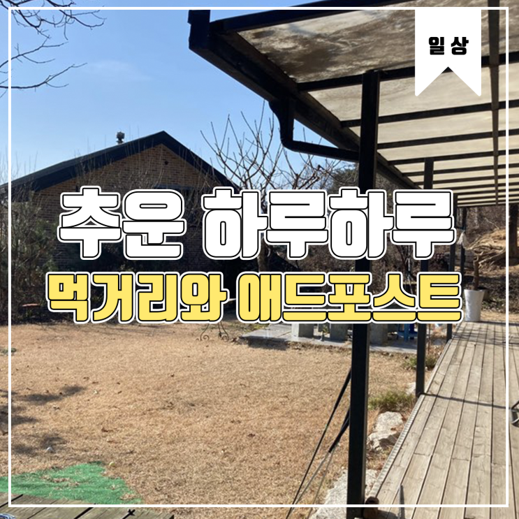 [일상] 너무나도 춥고 늘어지는 하루하루 Feat.애드포스트